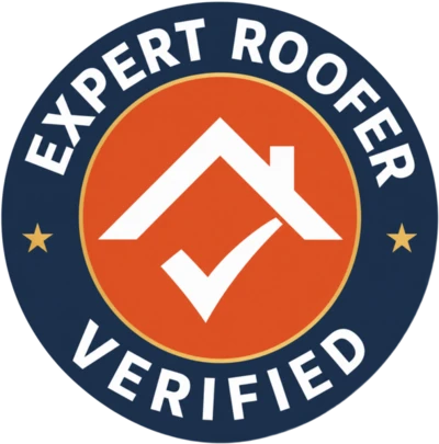 Expert Roofer verified badge, 4.9 out of 5